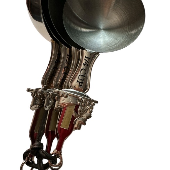 Holiday Silver and Red Measuring Measuring Spoons - Picture 2 of 5